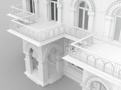 Victorian building 3D model