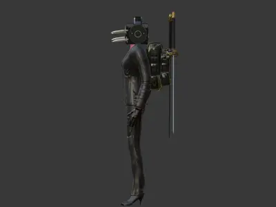 speaker woman upgraded 3D model