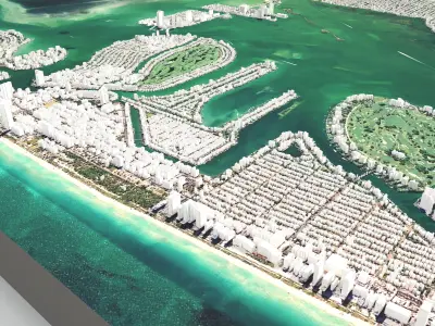 City Miami Florida USA cityscape 3D model