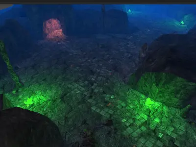 Casual Tiny Environment - Cave Set Low-poly 3D model