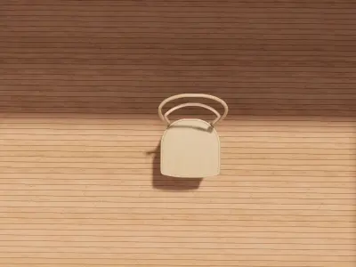 Bentwood Chair 3D Model - Wood - Minimalist Style Low-poly 3D model