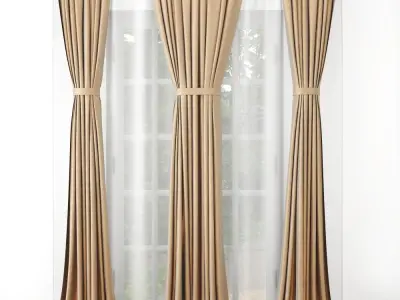 Curtain curtains 3D model