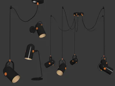 Four Light Set 1 3D model