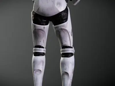 Clone AT-TE gunner Low-poly 3D model