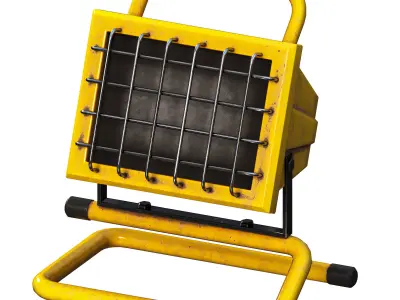 Construction Light Low-poly 3D model purchase