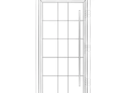 Metal Front Door 3D model