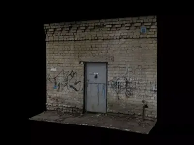 Wall Scan 01 Free 3D model