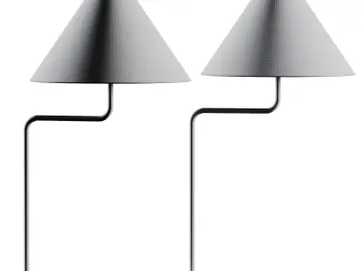 Pottery Barn Monroe Metal Table Lamp 3D model