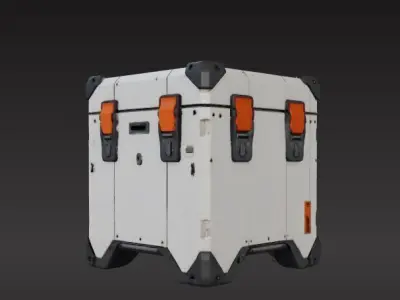 sci-fi box capsule 3D print model buy