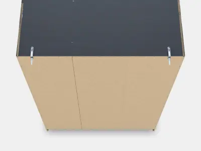 RAKKESTAD Wardrobe with 3 doors 3D model