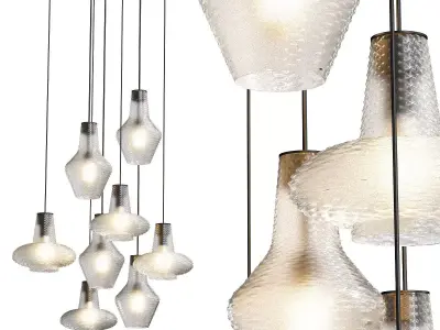 Lute Pendant Light 3D model