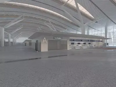 Airport hall 3D model