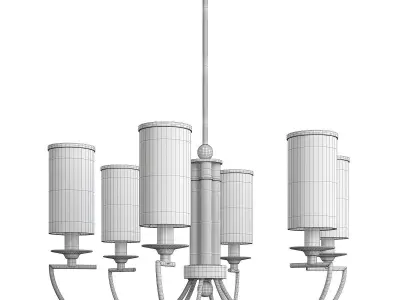 chandelier Kutek Lea Low-poly 3D model