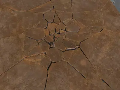 ground cleaves 3D model