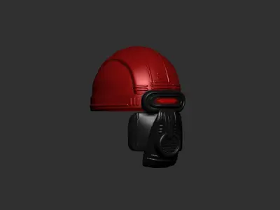 helmet high poly sculpt 3d printable  3D model 147