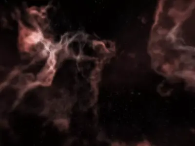 HDRI Epic Panoramic Sky - 360 starfield - fire night sky 014 Low-poly 3D model