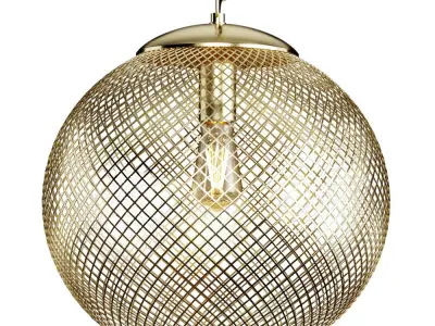 Zarahome metal lamp 3D model