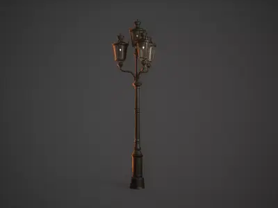 Classical Street Lamp 3D model