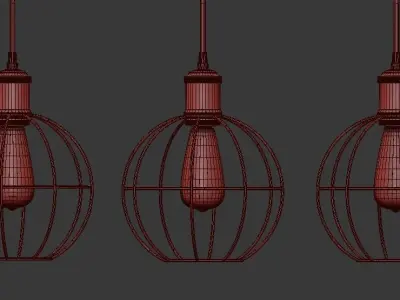 Hanging Lamp LOFT HOUSE P-68 3D model