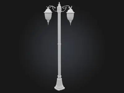 Victorian Streetlamp  Timeless Elegance for Historical Settings 3D model