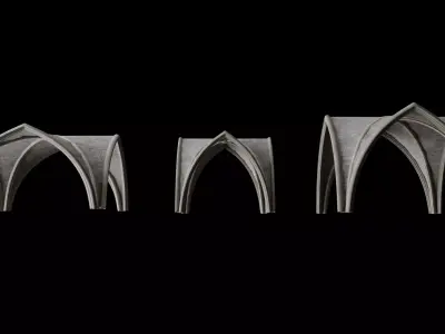 Gothic Vault Collection 3D model