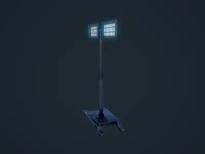 Light Stand Low-poly 3D model
