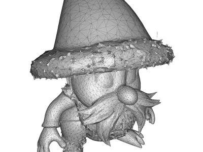 Woodland Gnome Collection 10 High-Poly Kitbash Characters 3D print model