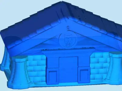 Animal Crossing Museum Tealight and match holder 3D model