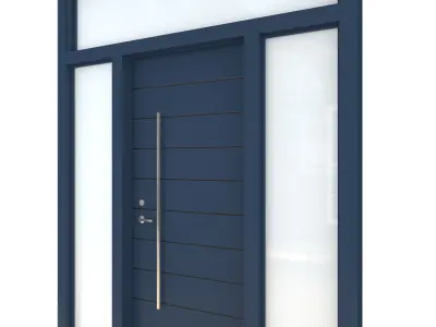 Door-102 modern front door 3D model