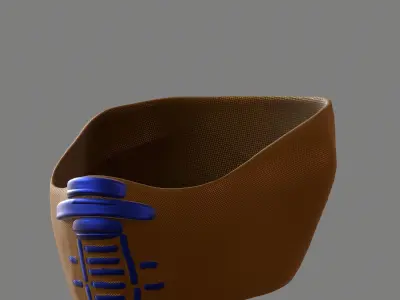 Gas mask helmet 3d model scifi Low-poly  Low-poly 3D model