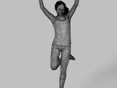 10x Kid Woman Man Child Boy Teenage Girl Summer Sitting Vol01  3D Model Pack