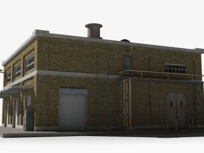 Factory xx16 Low-poly 3D model