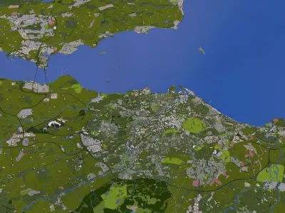 Edinburgh City UK Low-poly 3D model