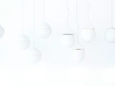 droplight lamp Low-poly 3D model