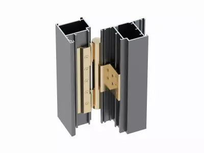 Aluminium Door Hinge 3D model