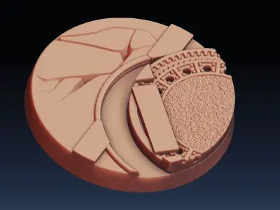 Set of street bases 1 3D print model