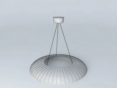 Lamp circular pendant light Free 3D model