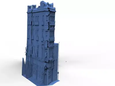 Street Flats 3D model