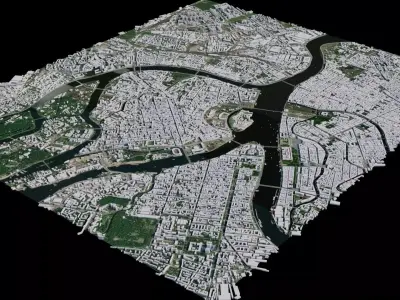 Saint Petersburg - Russia 3D model