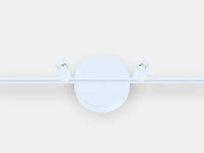 KRUSNATE Ceiling spotlight with 4 spots Low-poly 3D model