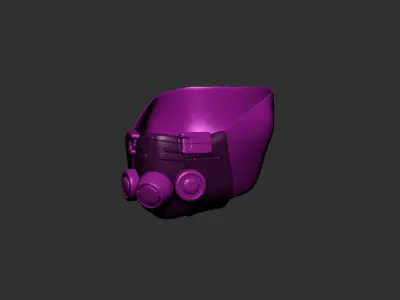 helmet high poly sculpt 3d printable  3D model 79