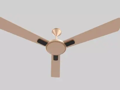 Ceiling Fan gold 3D model