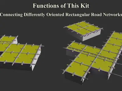 Building Blocks for Modern City Scenes - Kit 03 3D model