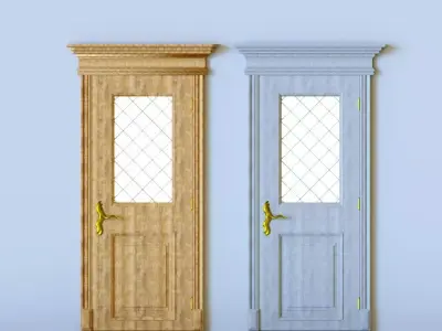Classic looking Doors- corona render 3D model