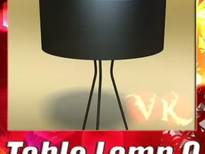 Modern Table Lamp 09 Tesla Estiluz 3D model