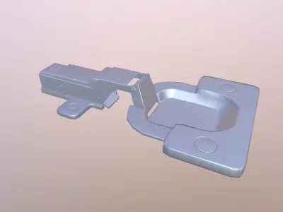Hinge Low-poly 3D model