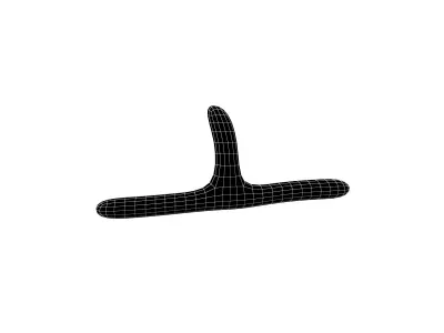 Suzhou Numerals Six V1 001 Low-poly 3D model