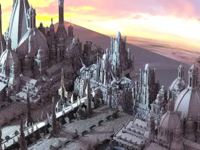 Holiday Fantasy Mansion castles 3D model