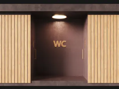 Public toilet 3 3D model