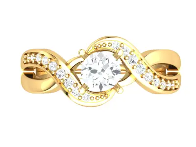 Women Ring  Render 3dm STL OBJ FBX Details 3D print model 233